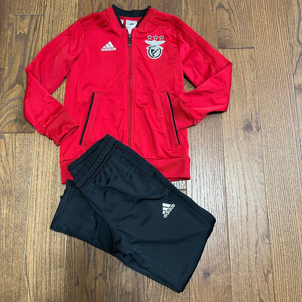 Adidas Kids benfica Academy set Jacket and sweatpants  Sz XS